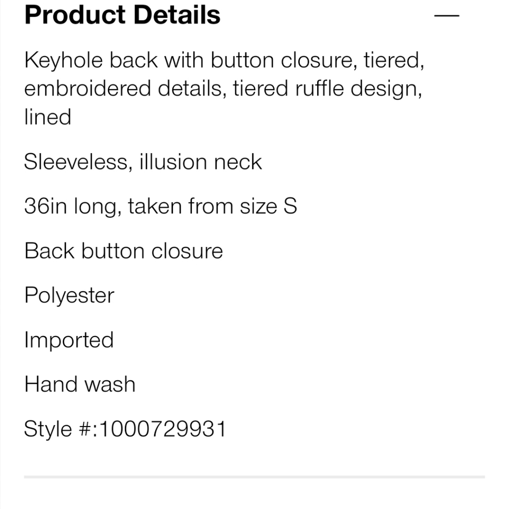 🆕️ MAX SPORT Embroidered Ruffle Dress - Picture 14 of 14